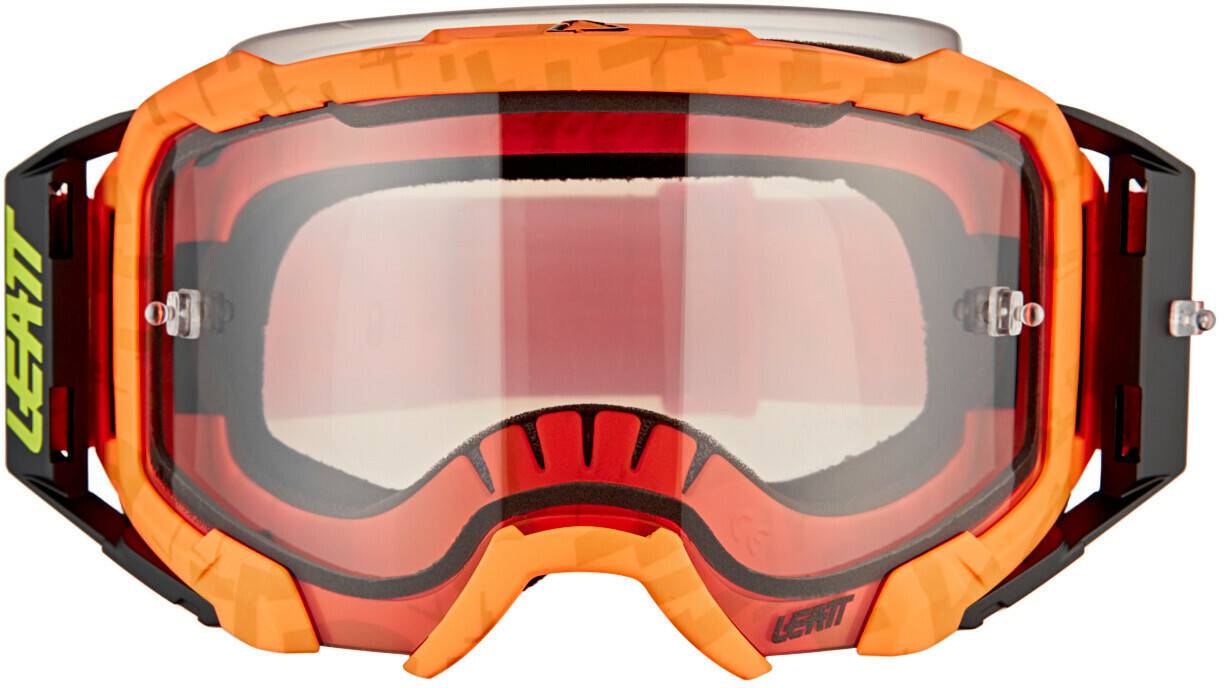 Motocrossbrillen Leatt Goggles Velocity 5.5neon orange light grey 58%