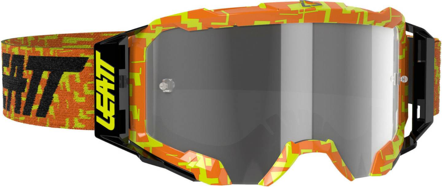 Motocrossbrillen Leatt Goggles Velocity 5.5neon orange light grey 58%