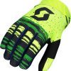 Motorradhandschuhe Scott 450 Noise Motocross Handschuhe grün-gelb