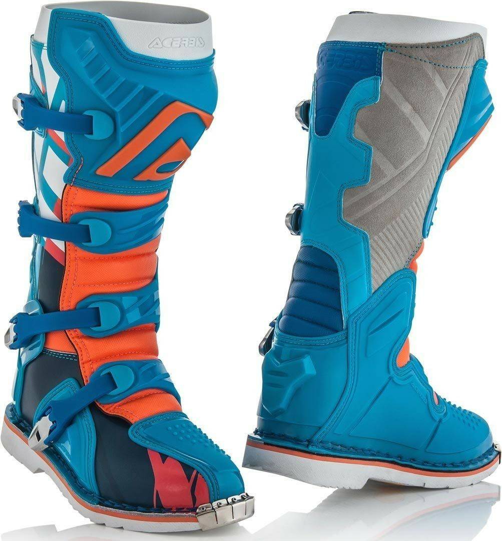 Acerbis X-Pro Vblau/orange Motorradstiefel