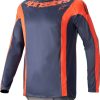 Alpinestars Techstar Arch Long Jerseyblue/orange Motocross-Jerseys