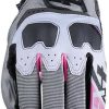 Five Gloves TFX4 Woman Glovesgrey/pink Motorradhandschuhe