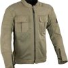 Motorradjacken DiFi Livingston Air Jacke grün/braun