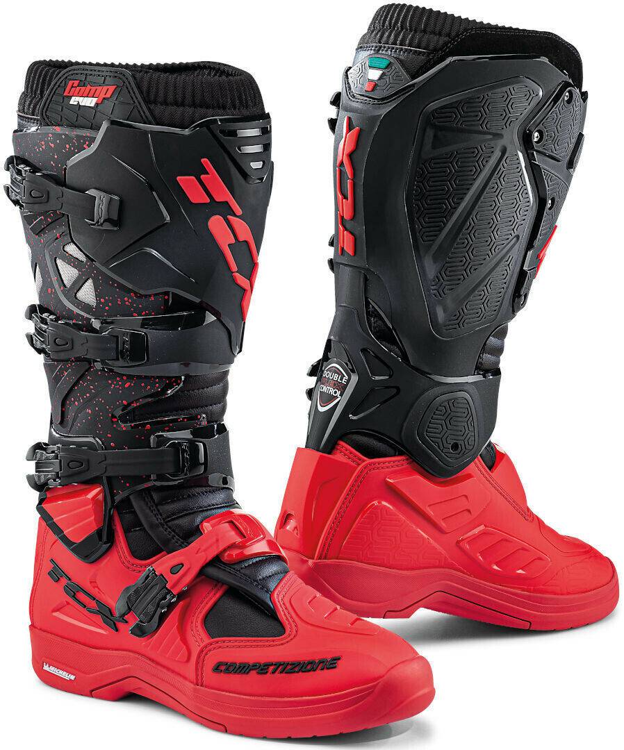 TCX Comp Evo 2 MichelinBlack/Red Motorradstiefel